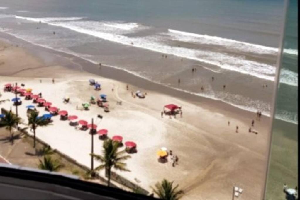 Ap Frente Mar Com Ar-Condicionado E Varanda Gourmet Mongaguá Εξωτερικό φωτογραφία